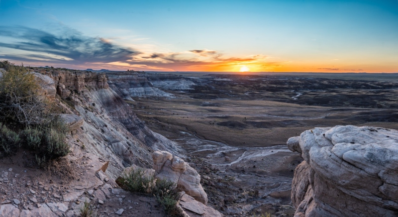 Sunset - Blue Mesa - Petrified Forest National Park